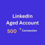 Linkedin aged account with 500 connection